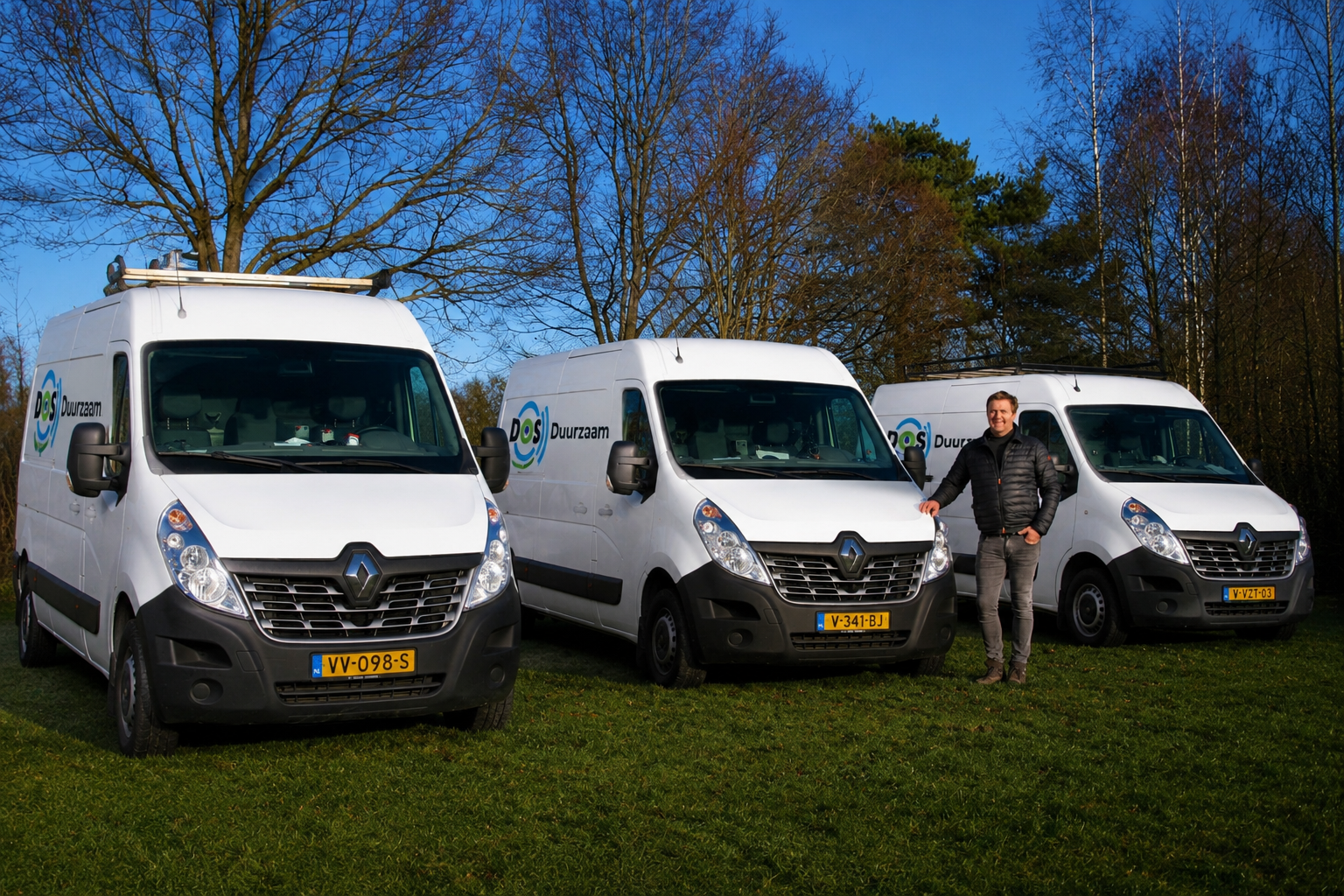 Nieuwe bus van DOS Duurzaam ontstoppingsservice in Zwolle, Deventer en Raalte